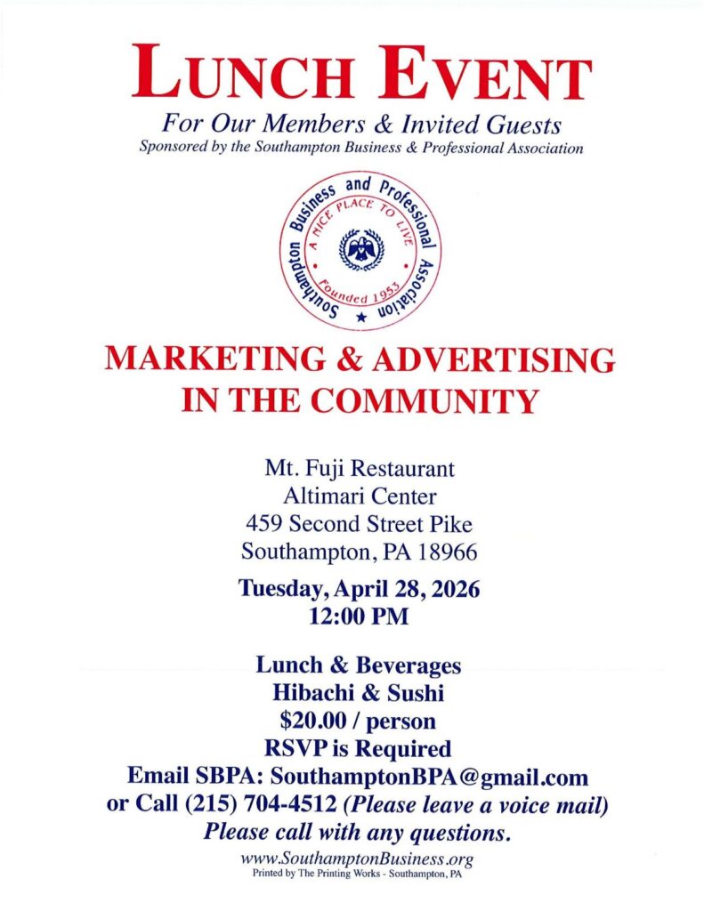 SBPA Lunch Event April 2026